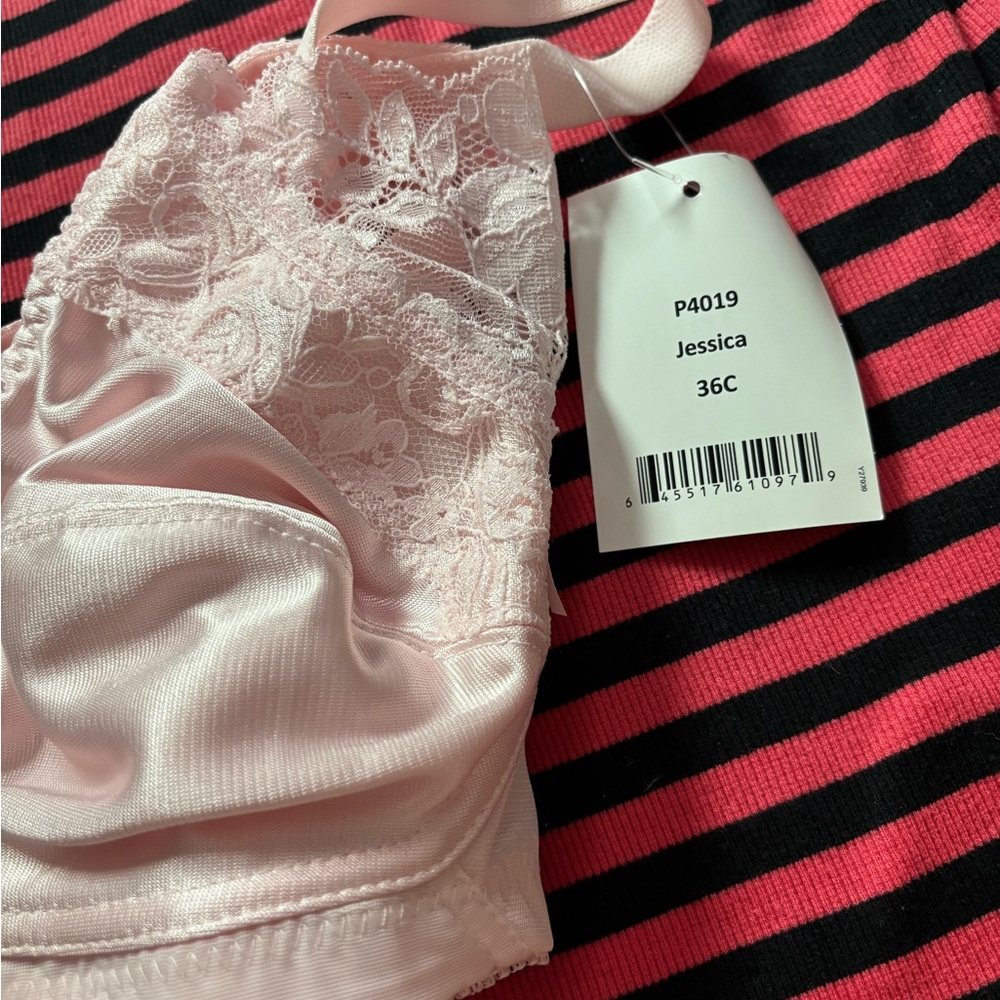 Pink Lace Women's Bra - Picture 7 of 9
